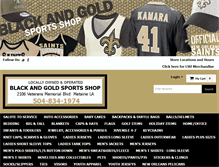 Tablet Screenshot of blackandgoldsports.com